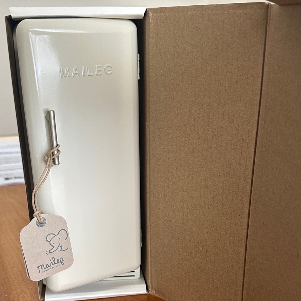 Maileg White Toy Fridge
